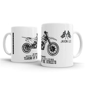 JL Illustration For A Honda CRF125F Motorbike Fan – Gift Mug
