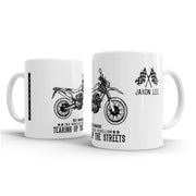 JL Illustration For A Honda CRF250L Motorbike Fan – Gift Mug