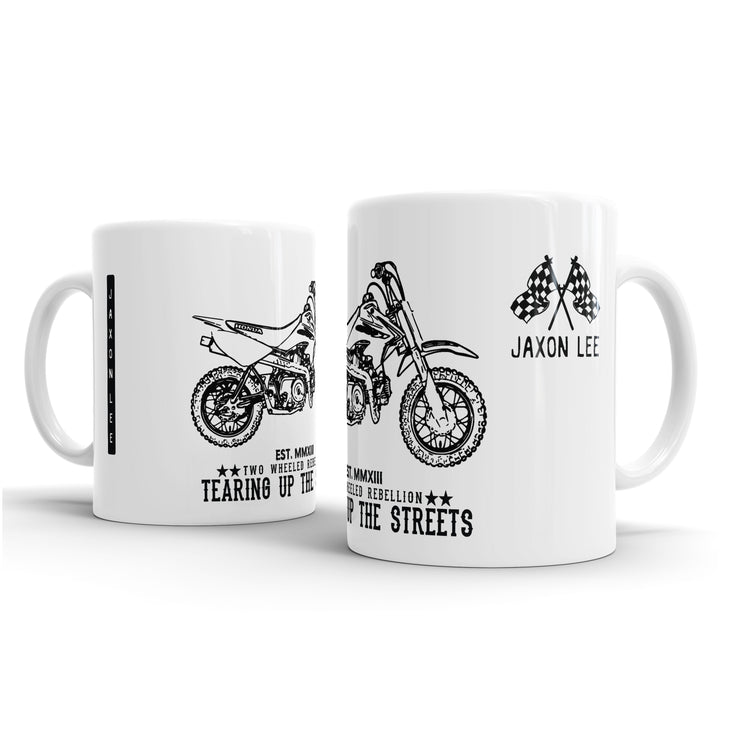 JL Illustration For A Honda CRF50F Motorbike Fan – Gift Mug