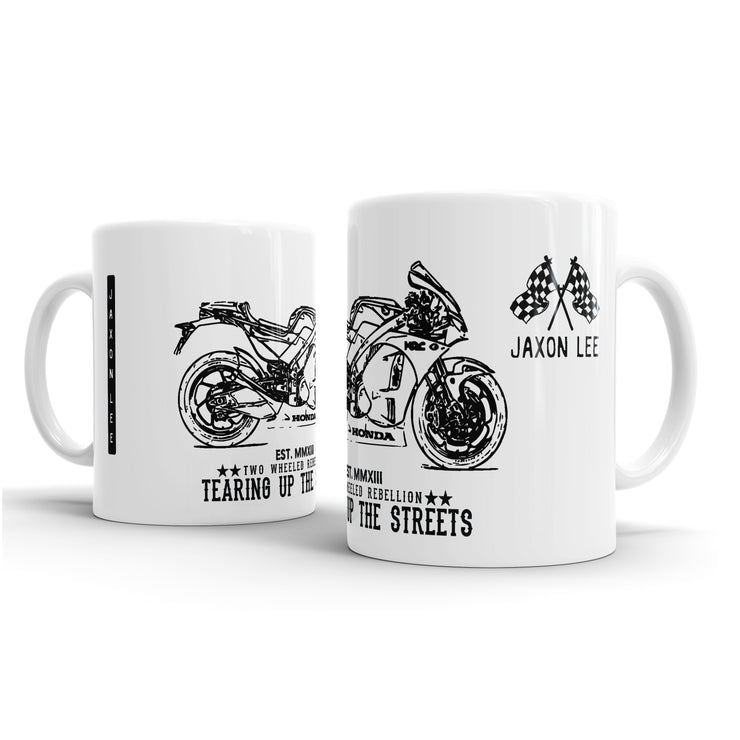 JL Illustration For A Honda RC213VS Motorbike Fan – Gift Mug