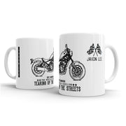 JL Illustration For A Honda Rebel 500 Motorbike Fan – Gift Mug