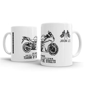 JL Illustration For A Honda VFR800F Motorbike Fan – Gift Mug