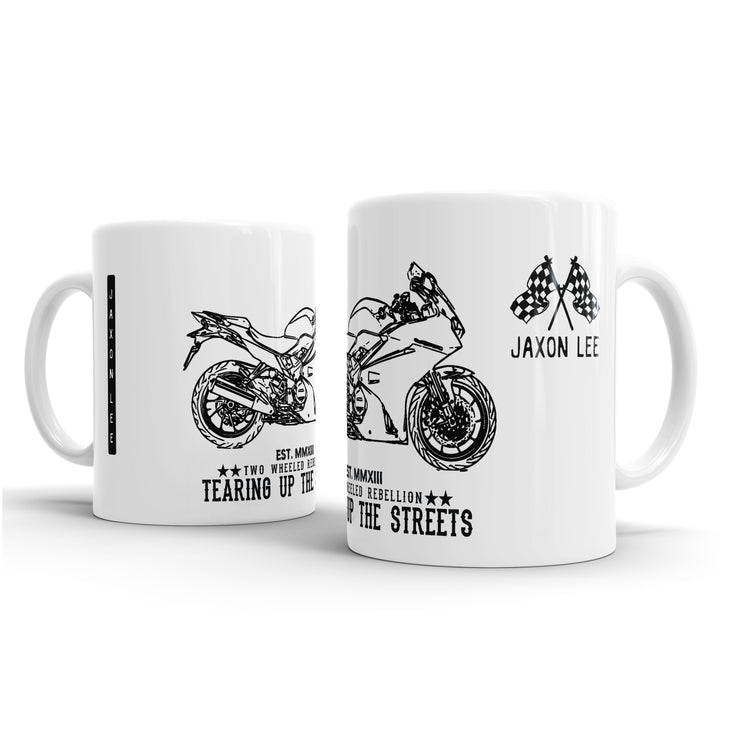 JL Illustration For A Honda VFR800F Motorbike Fan – Gift Mug