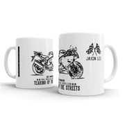 JL Illustration For A Hyosung GT250R Motorbike Fan – Gift Mug