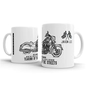 JL Illustration For A Indian Chief Classic Motorbike Fan – Gift Mug