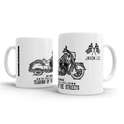JL Illustration For A Indian Chief Dark Horse Motorbike Fan – Gift Mug