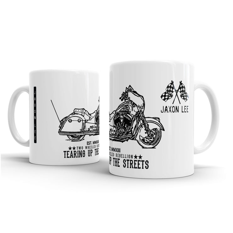 JL Illustration For A Indian Chieftain Motorbike Fan – Gift Mug