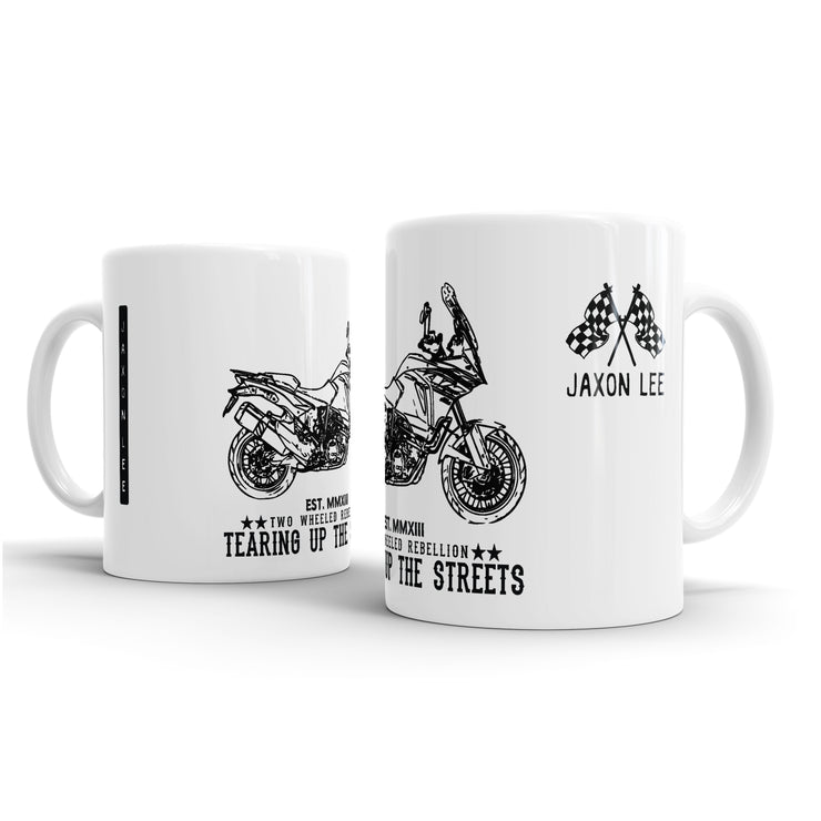 JL illustration for a Rebellion KTM 1290 Super Adventure Motorbike fan – Gift Mug