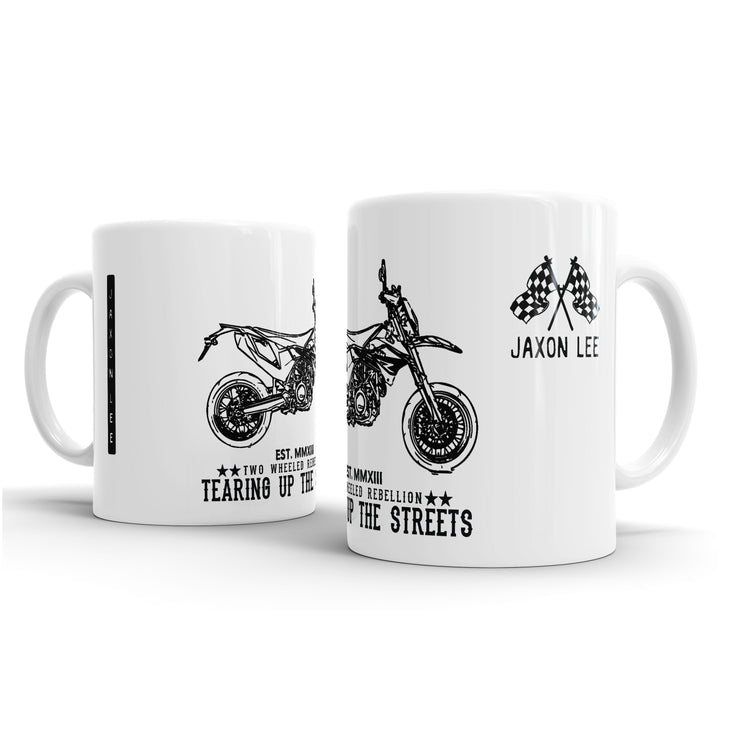 JL illustration for a Rebellion KTM 690 SMC R Motorbike fan – Gift Mug