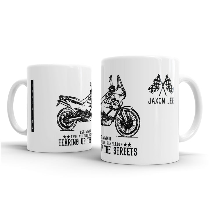 JL illustration for a Rebellion KTM 990 Adventure Motorbike fan – Gift Mug