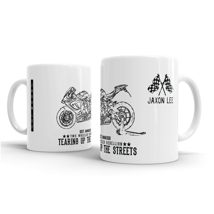 JL Illustration For A MV Agusta F3 800RC Motorbike Fan – Gift Mug