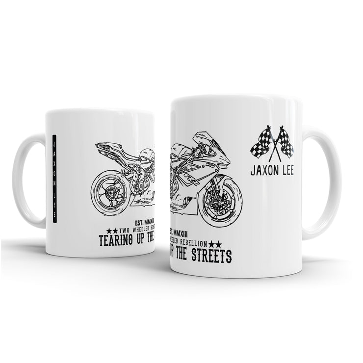 JL Illustration For A MV Agusta F4RR Motorbike Fan – Gift Mug