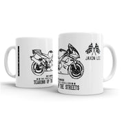 JL Triumph Daytona 650 Motorbike Illustration – Gift Mug