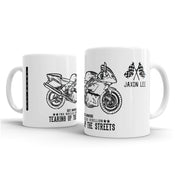 JL Triumph Daytona 995i Motorbike Illustration – Gift Mug