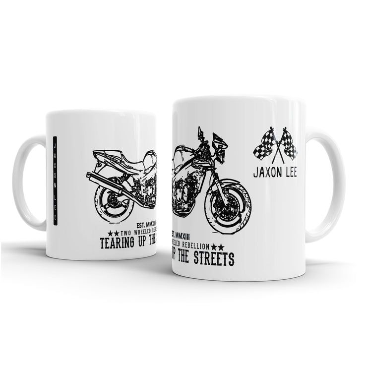 JL Triumph Speed Four Motorbike Illustration – Gift Mug