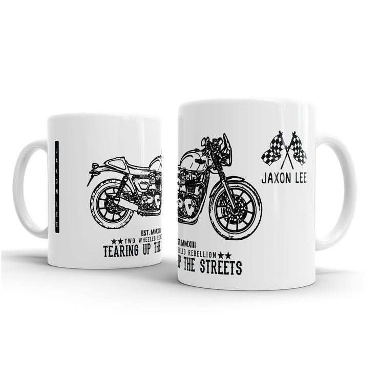 JL Triumph Street Cup Motorbike Illustration – Gift Mug