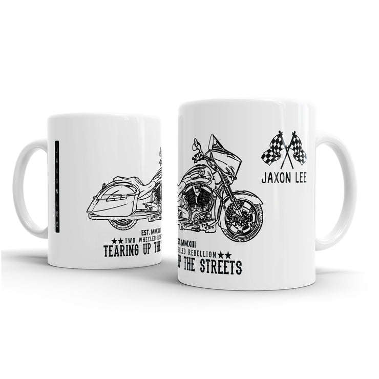 JL Illustration For A Victory Cross Country Motorbike Fan – Gift Mug