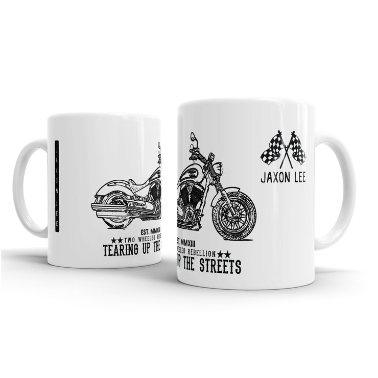 JL Illustration For A Victory Gunner Motorbike Fan – Gift Mug