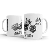 JL Illustration For A Victory Kingpin Motorbike Fan – Gift Mug