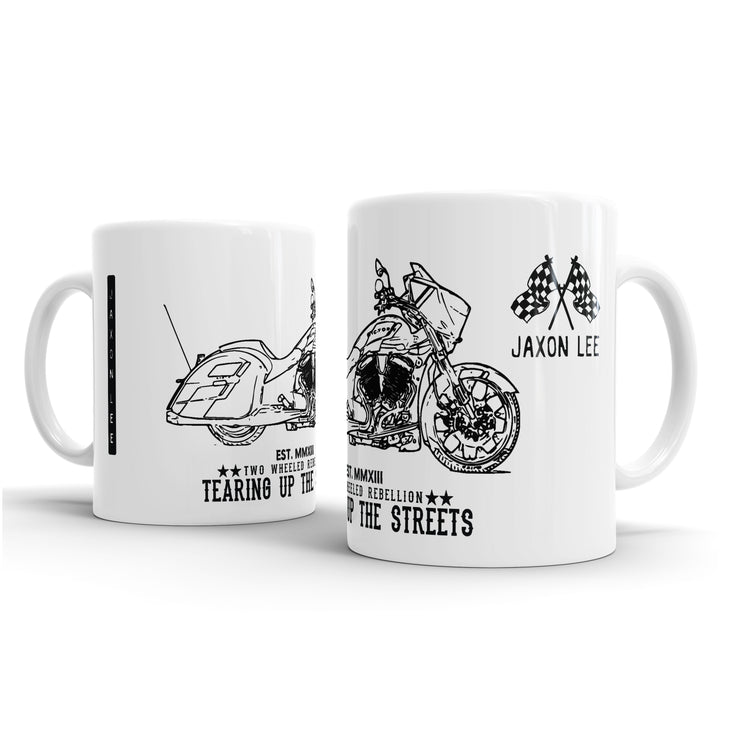 JL Illustration For A Victory Magnum Motorbike Fan – Gift Mug