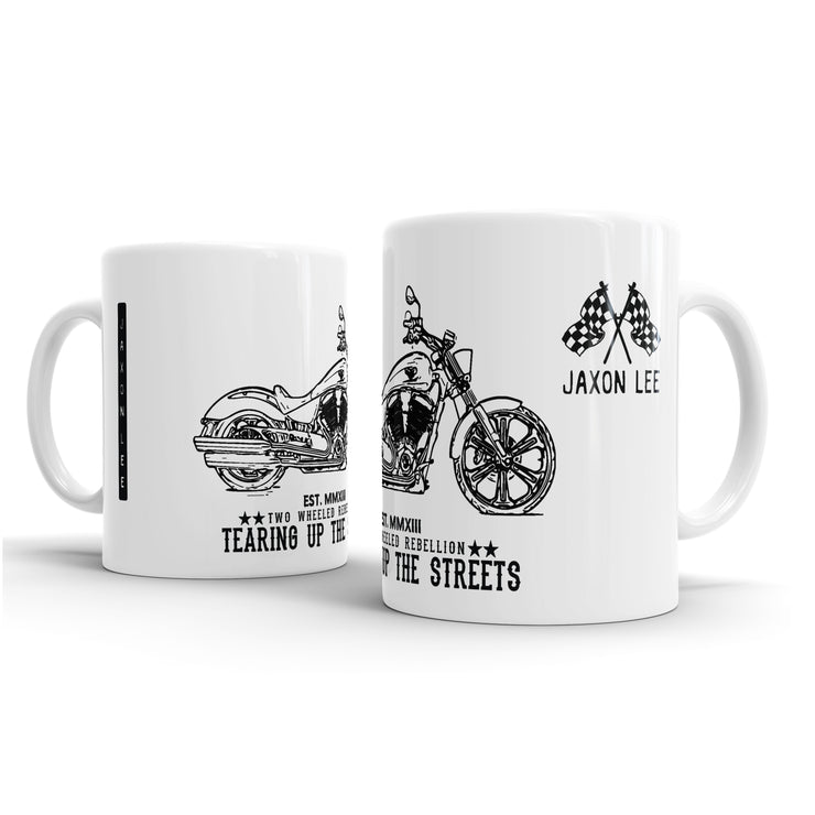 JL Illustration For A Victory Vegas Motorbike Fan – Gift Mug