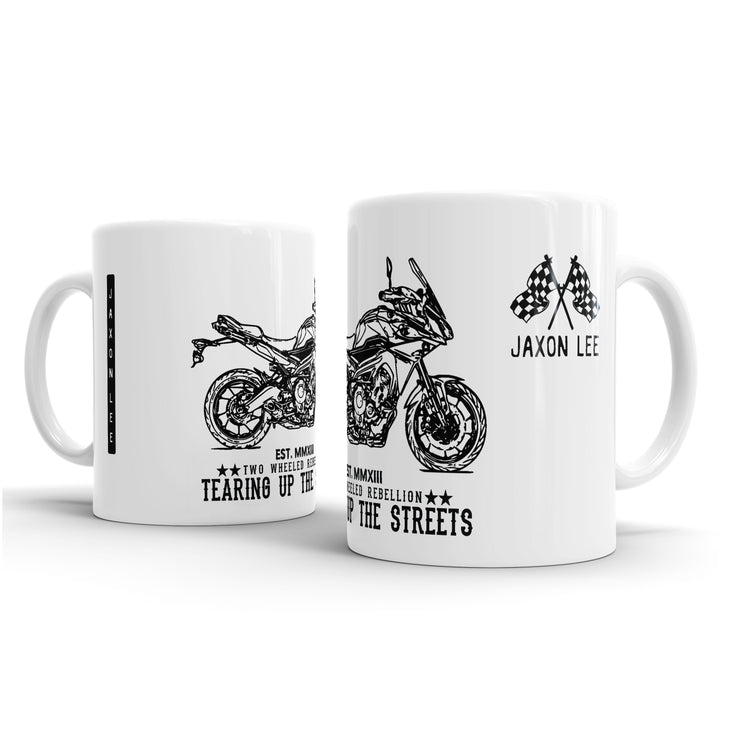 JL Illustration For A Yamaha MT09 Tracer Motorbike Fan – Gift Mug