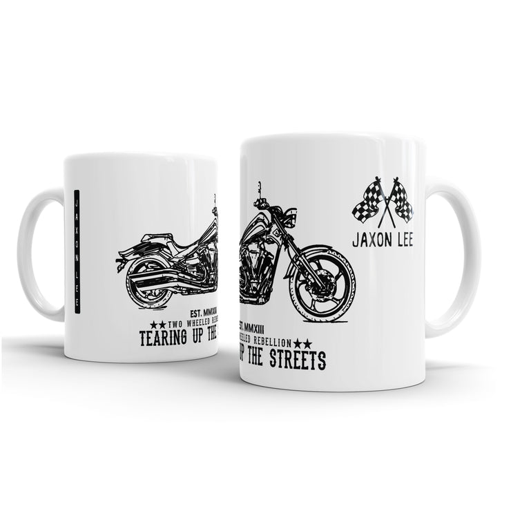 JL Illustration For A Yamaha Midnight Star Motorbike Fan – Gift Mug