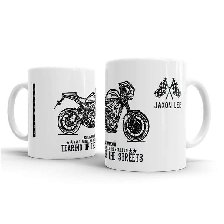 JL Illustration For A Yamaha XSR900 Abarth Motorbike Fan – Gift Mug