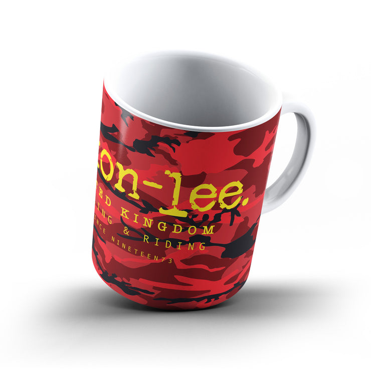 Red Camouflage Yellow R&R Jaxon Lee Logo – Mug