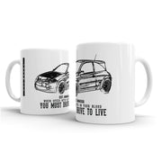 JL Illustration For A Renault Megane R26 R Motorcar Fan – Gift Mug