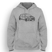 JL Illustration For A Renault Clio 2019 Motorcar Fan Hoodie