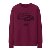 JL Basic Illustration for a Renault Clio 2019 Motorcar fan Jumper