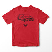 JL Basic Illustration for a Renault Clio 2019 Motorcar fan T-shirt
