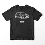 JL Basic Illustration for a Renault Clio 2019 Motorcar fan T-shirt