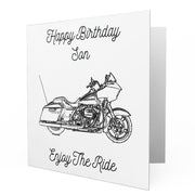 Jaxon Lee - Birthday Card for a Harley Davidson Road Glide Special Motorbike fan