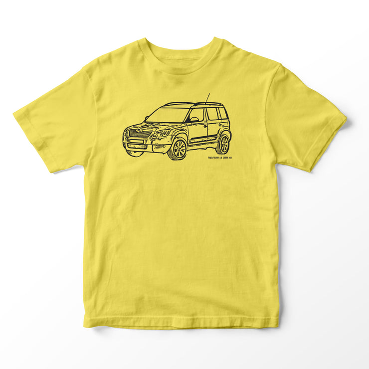 JL Illustration For A Skoda Yeti Motorbike Fan T-shirt