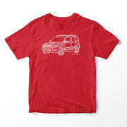 JL Illustration For A Skoda Yeti Motorbike Fan T-shirt