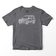 JL Illustration For A Skoda Yeti Motorbike Fan T-shirt