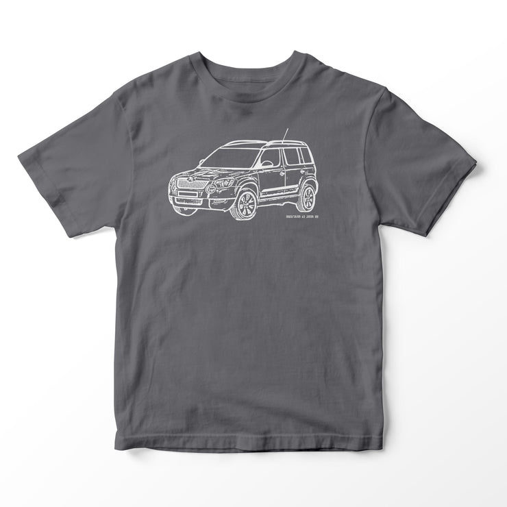 JL Illustration For A Skoda Yeti Motorbike Fan T-shirt