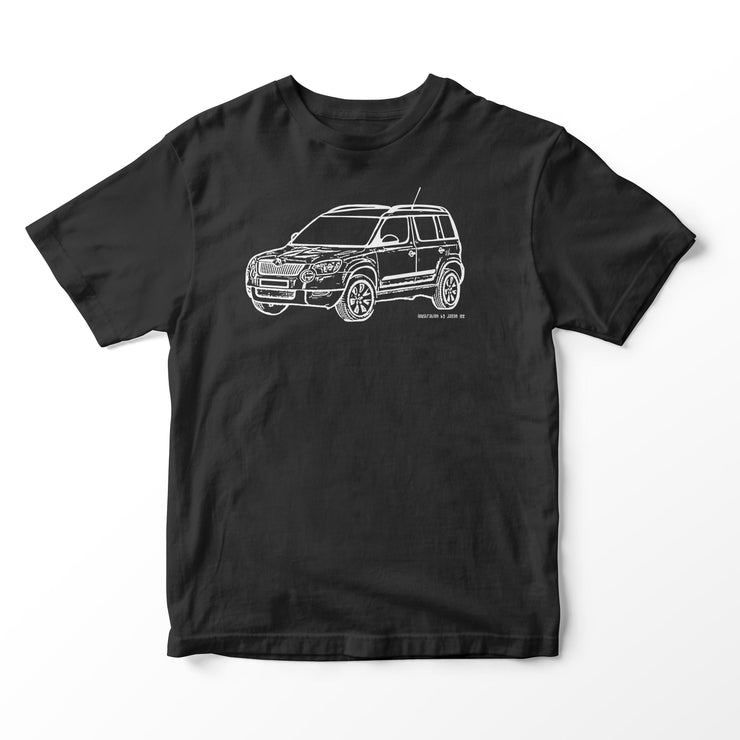 JL Illustration For A Skoda Yeti Motorbike Fan T-shirt