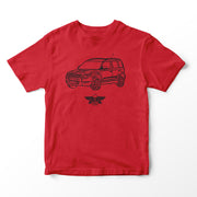 JL Basic Illustration for a Skoda Yeti Motorcar fan T-shirt