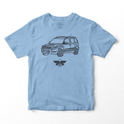 JL Basic Illustration for a Skoda Yeti Motorcar fan T-shirt