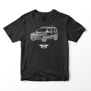 JL Basic Illustration for a Skoda Yeti Motorcar fan T-shirt