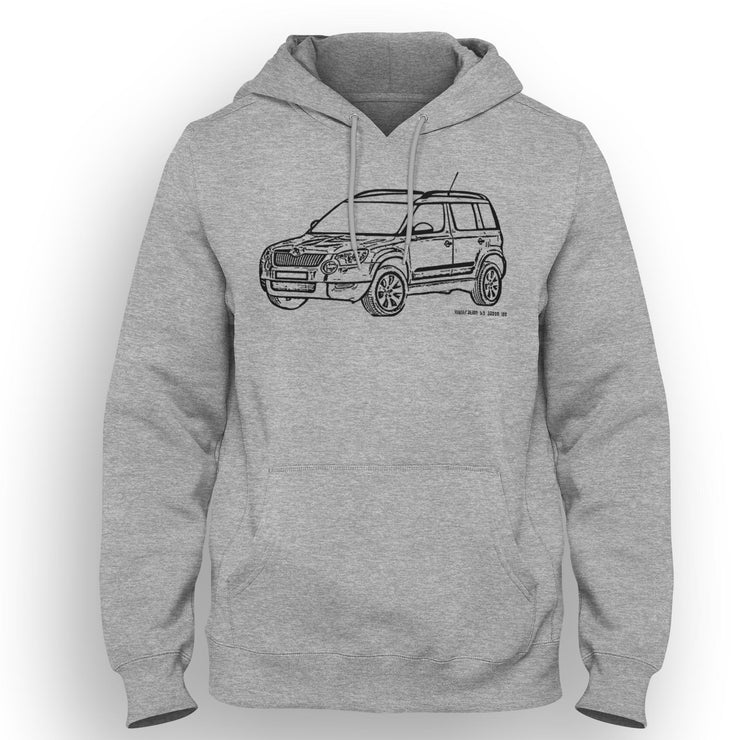 JL Illustration For A Skoda Yeti Motorcar Fan Hoodie