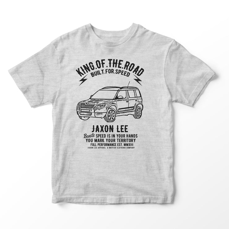 JL King Illustration for a Skoda Yeti Motorcar fan T-shirt