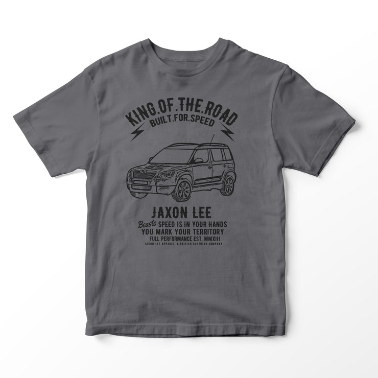 JL King Illustration for a Skoda Yeti Motorcar fan T-shirt