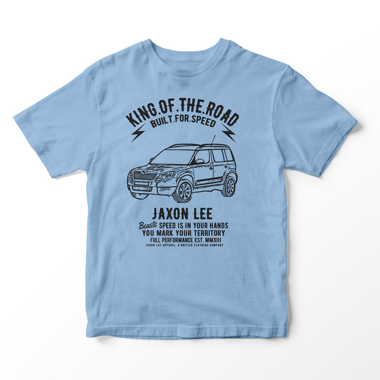 JL King Illustration for a Skoda Yeti Motorcar fan T-shirt