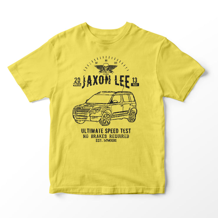 JL Speed Illustration for a Skoda Yeti Motorcar fan T-shirt