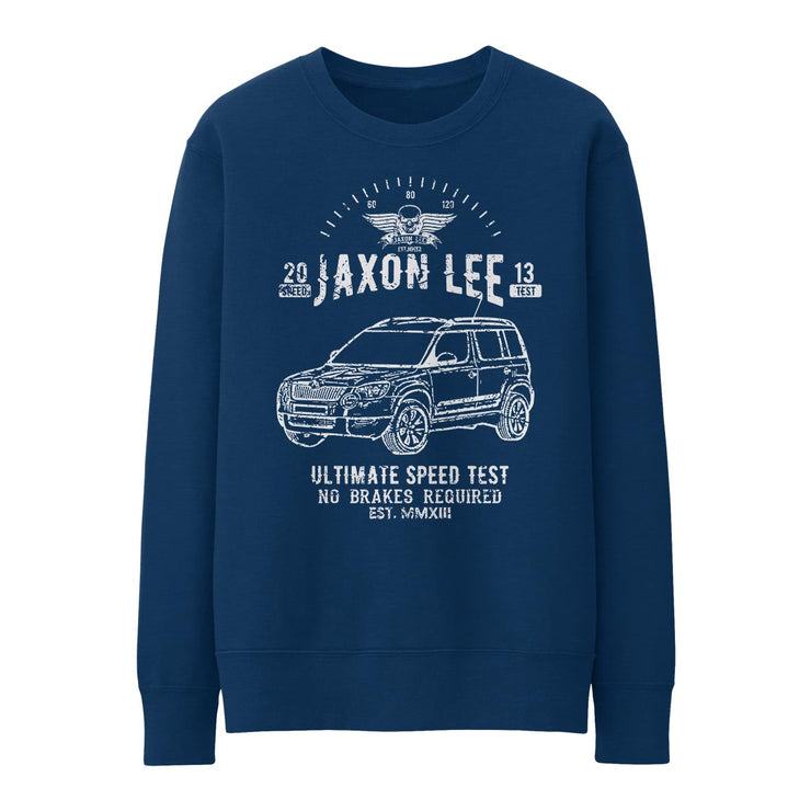 JL Speed Illustration for a Skoda Yeti Motorcar fan Jumper