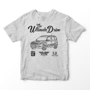 JL Ultimate Illustration for a Skoda Yeti Motorcar fan T-shirt